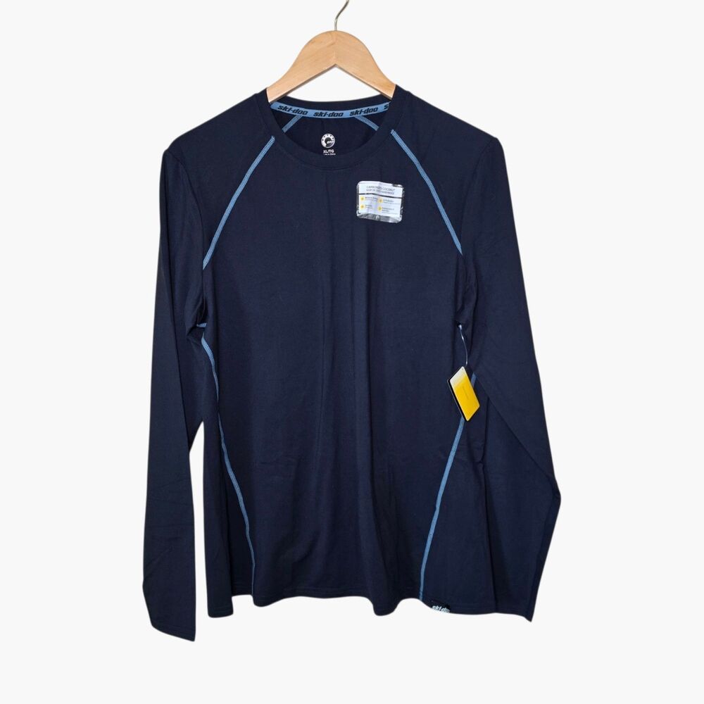 Ski-Doo Womens Performance Long Sleeve Shirt XL Dark Navy Base Layer NWT